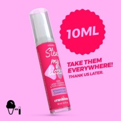 Lubrikants Steal My Kisses ar Zemeņu un Šampanieša garšu Crushious 10ml