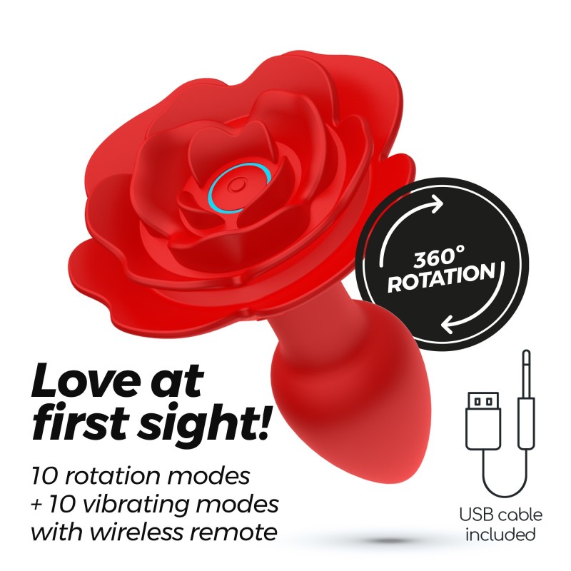 Giulietta Rotating Anal Plug With Remote Control Crushious