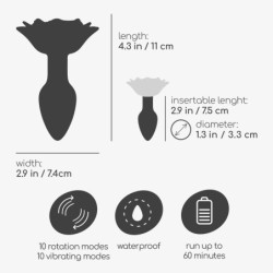 Giulietta Plug Anal Obrotowy Z Pilotem Crushious