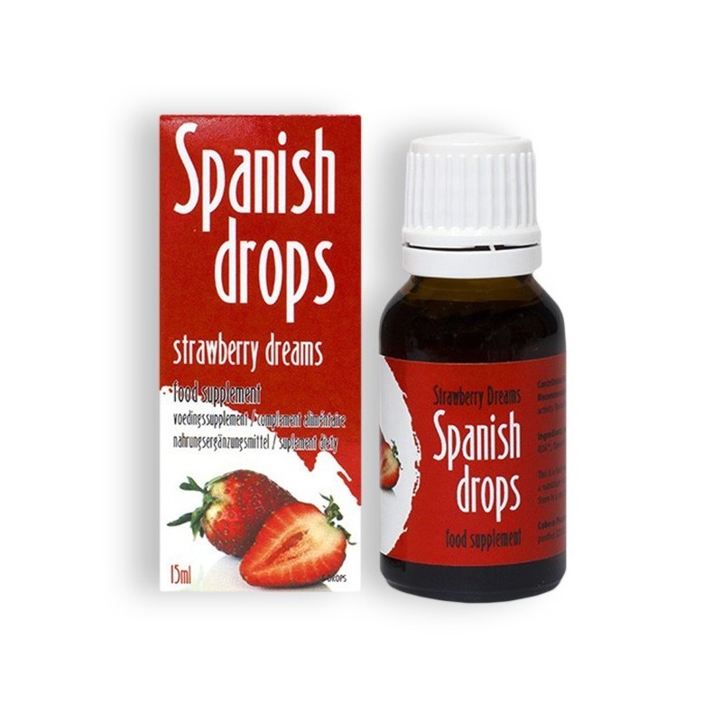 Spanish Drops zemeņu garšas pilieni 15ml