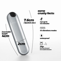 Imoan Wiederaufladbarer Vibrations-Ei Silber Crushious