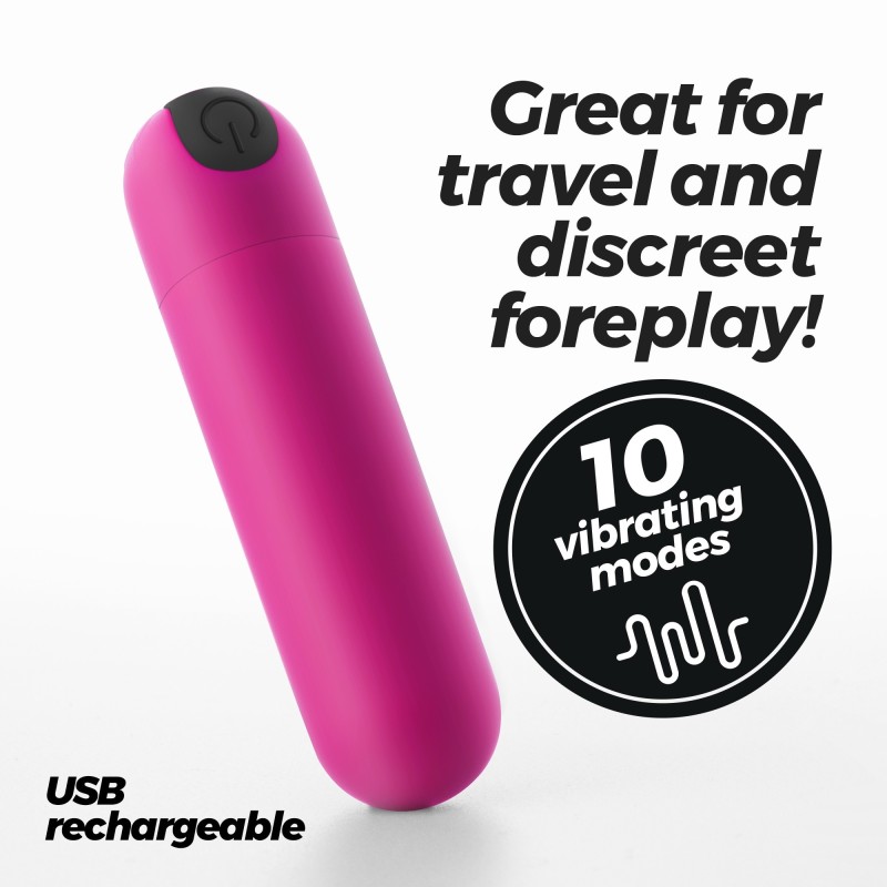 Imoan Bala Vibradora Recarregable Rosa Crushious Imoan Bala Vibradora Recarregable Rosa Crushious