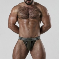 Jockstrap Backroom Bottomless Locker Gear haki krāsā 42 XL izmērs
