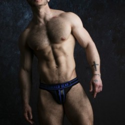 Jockstrap Massive Rude Locker Gear Modre Barve 42 XL