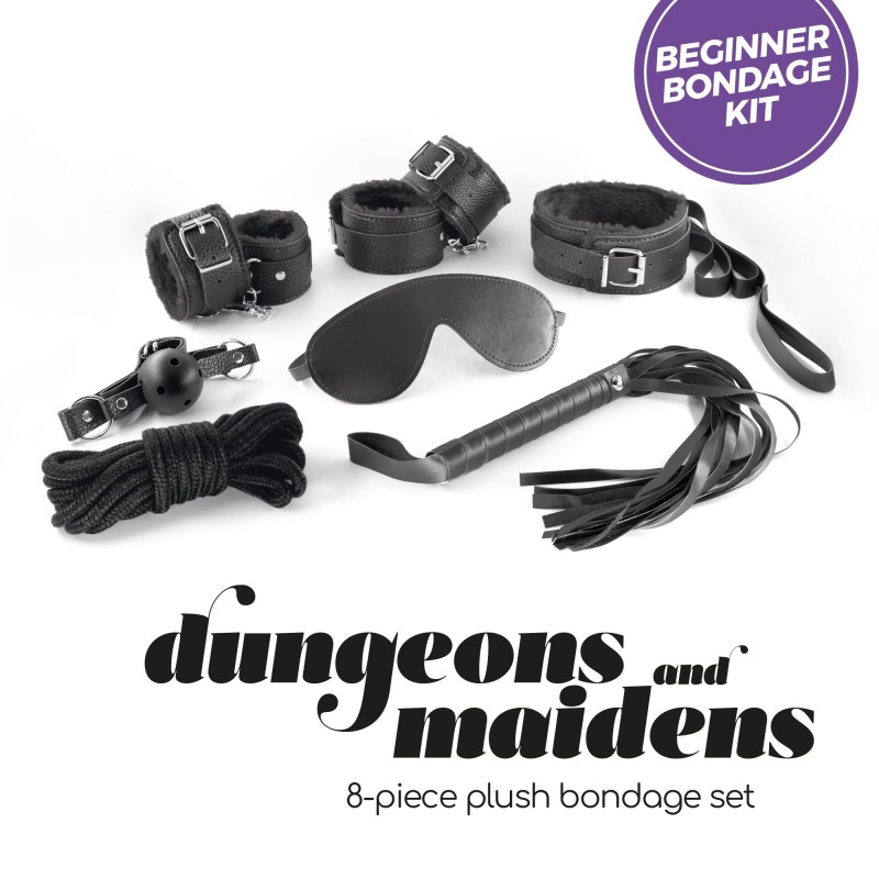 Kit Bdsm Dungeons & Maidens Negre Crushious