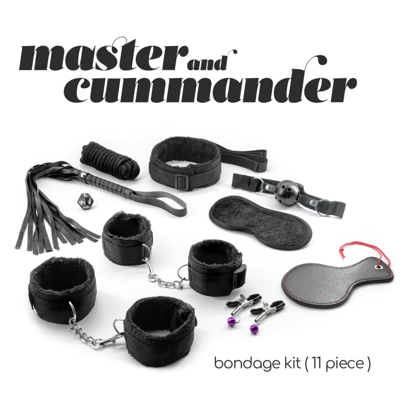 Kit Bondage Master & Cummander Avec 11 Pièces Crushious