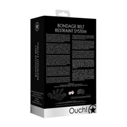 Bondage diržų suvaržymo rinkinys Ouch! Juodas