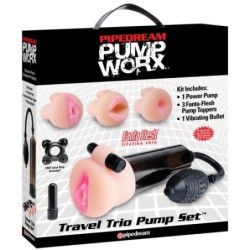 Kit Travel Trio Pump Set Pump Worx