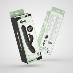 Lapin Vibrator Hase Wiederaufladbar mit Stoßfunktion Schwarz Crushious