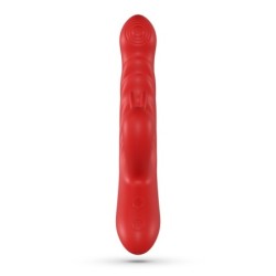 Lapin Rechargeable Rabbit Vibrator With Thrust - Red Crushious