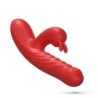 Lapin Rechargeable Rabbit Vibrator With Thrust - Red Crushious
