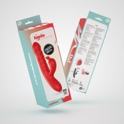 Lapin Rechargeable Rabbit Vibrator With Thrust - Red Crushious