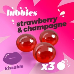 Lubbies Bolas De Aceite Besables Fresa & Champán Crushious
