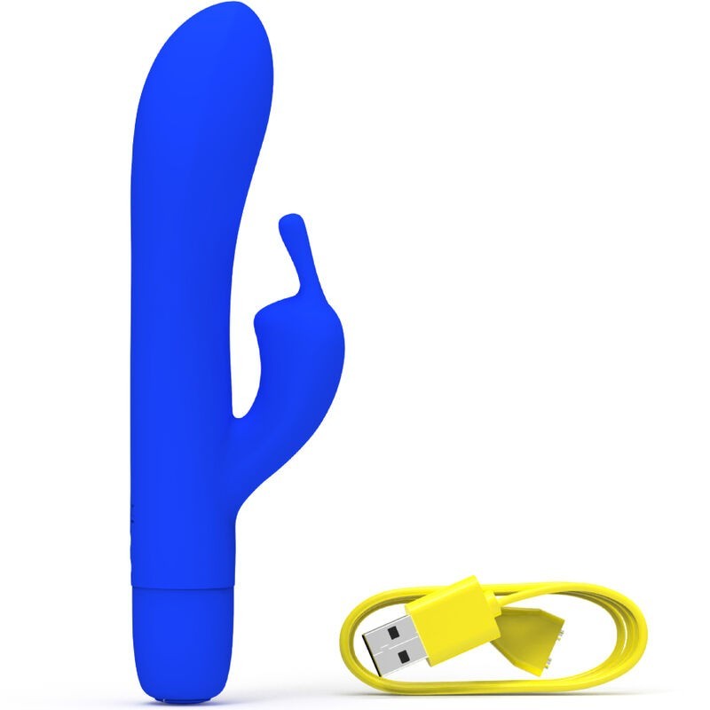 Vibromasseur Rechargeable en Silicone Bleu Bwild Bunny Infinite Classic