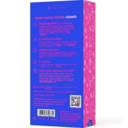 Vibromasseur Rechargeable en Silicone Bleu Bwild Bunny Infinite Classic