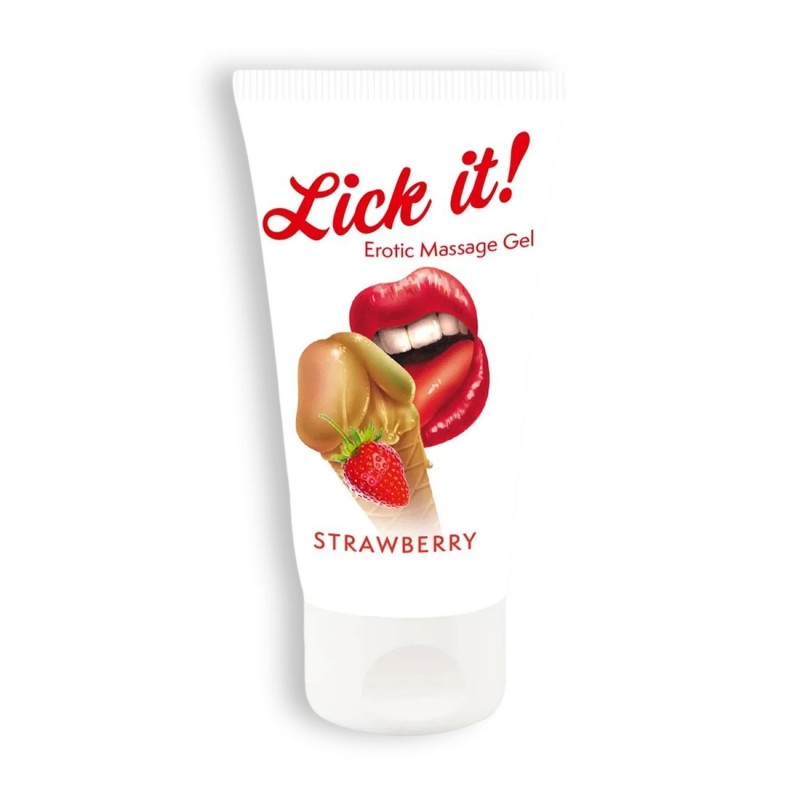 Beskrivelsesværdig Lick-It Jordbær Glidecreme 50Ml Beskrivelsesværdig Lick-It Jordbær Glidecreme 50Ml
