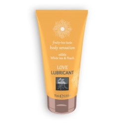 Lubrifiant Comestibil Love Fruity Tea Cu Gust De Ceai Alb Și Piersici Shiatsu? 75Ml