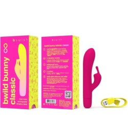 Bwild Bunny Infinite Classic Uppladdningsbar Vibrator Rosa Silikon
