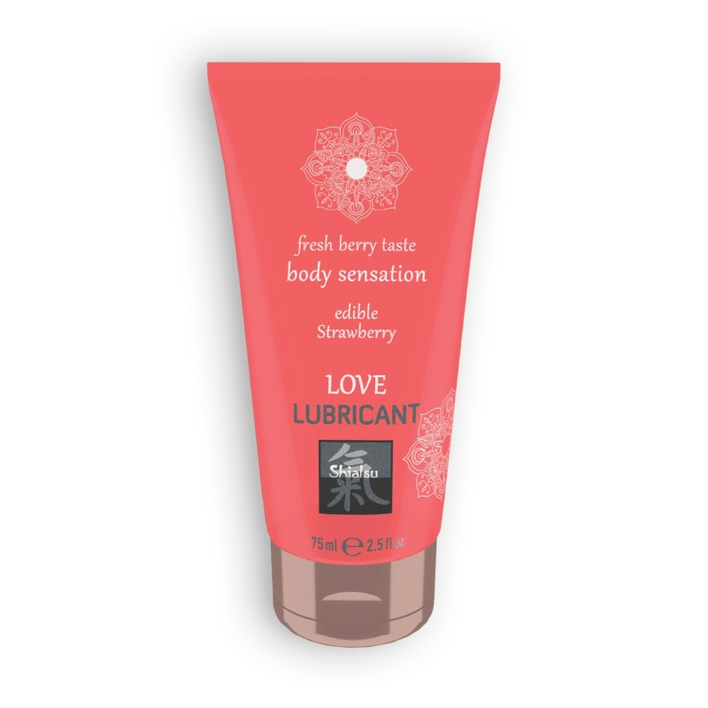 Beskrivelsesmiddel Love Lubricant Med Jordbærsmag Shiatsu? 75Ml Beskrivelsesmiddel Love Lubricant Med Jordbærsmag Shiatsu? 75Ml