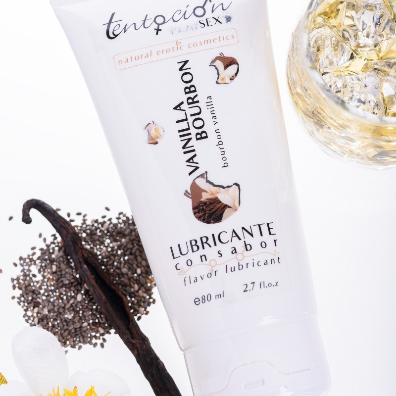 Lubrikant s príchuťou Vanilka Bourbon 80ml Pokušenie Play Sex Lubrikant s príchuťou Vanilka Bourbon 80ml Pokušenie Play Sex