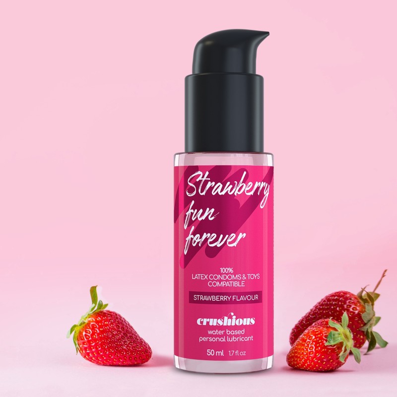 Lubrificante Com Sabor A Morango 50 Ml Crushious