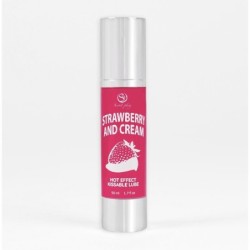 Lubrificante de Efeito Calor com Sabor a Morango com Nata 50 ml Secret Play