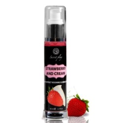 Lubrificante de Efeito Calor com Sabor a Morango com Nata 50 ml Secret Play