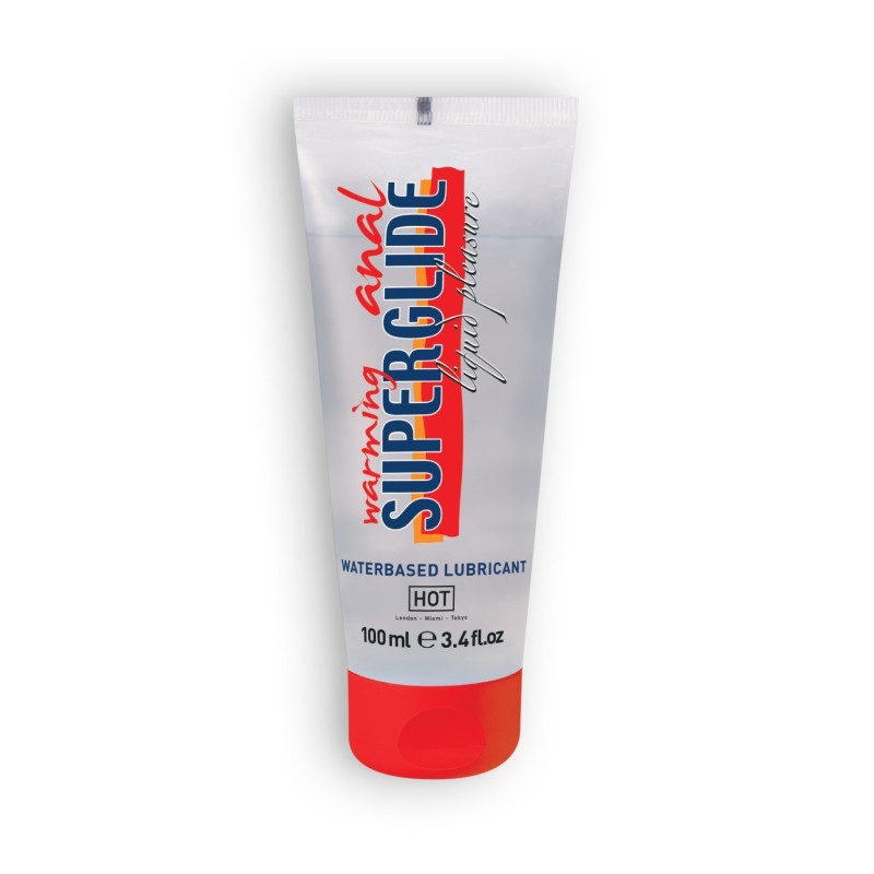 Vízbázisú, melegítő hatású síkosító anális használatra, Superglide Hot? 100 ml