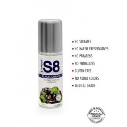 Lubrificante À Base De Água Com Sabor A Groselha Negra S8 Stimul8 125Ml