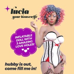 Lucia La Ama De Casa Muñeca Inflable Mulata Crushious