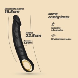 Magnus Realistisk Vibrator Sort Crushious