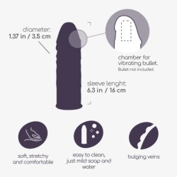 Pouzdro na penis s prodloužením Dick Norris Crushious