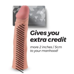 Fodero per pene realistico con estensione di 2" The Macho Crushious