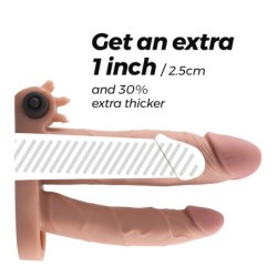 Funda Realista Per a Penis Amb Dildo Extra General Dickobi Crushious