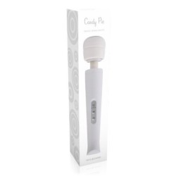 Massageapparaat Met Usb-Oplader Candy Pie Magic Wand Wit