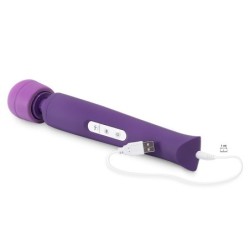 Masažni aparat s polnilnikom USB Candy Pie Magic Wand Vijolična