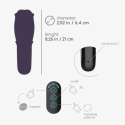 Masturbátor s rotujúcou hlavicou Fellatrix Crushious