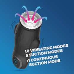 Masturbador Con Funda Extraíble, Succión Y Lubricante Gratuito Gargantua Crushious