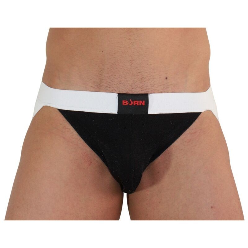 004 Εντυπωσιακό Jock Μαύρο / Άσπρο Xl