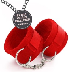 Me Lo Como Velcro Kézi Bilincs Szett + Szatén Szemmaszk és Crushious Eper Ízű Csókolózható Síkosító