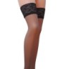 Strapsstrümpfe St004 Grau/Schwarz (17 Den) Passion 3/4
