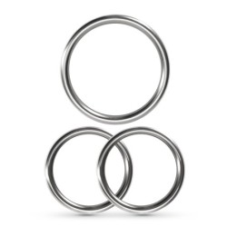 Metaleros Set de 3 Inele Peniene Metalice Crushious