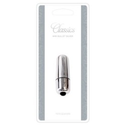 Mini Vibrirajoča Kroglica Bullet Srebrne Barve