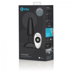 Rimming Fjernbetjening Anal Plug 2 Sort