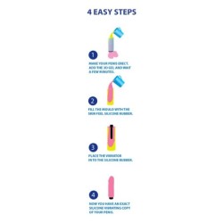 Penisform med vibrator Cloneboy Rosa