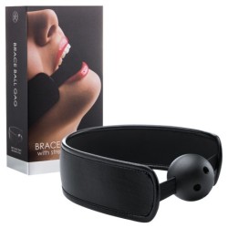 Museruola a sfera Brace Ball Gag Nera