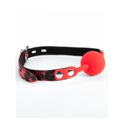 Silikonska Gag Red Leopard Argus Fetish Argus Toys