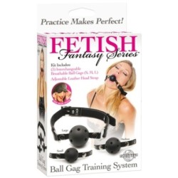 Muşcălușă de Antrenament Ball Gag Training System Fetish Fantasy Series