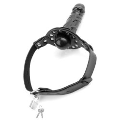 Mordaça Deluxe Ball Gag With Dildo Fetish Fantasy Series