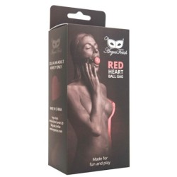 Dýchacia obojstranná loptička Red Heart Ball Argus Fetish Argus Toys
